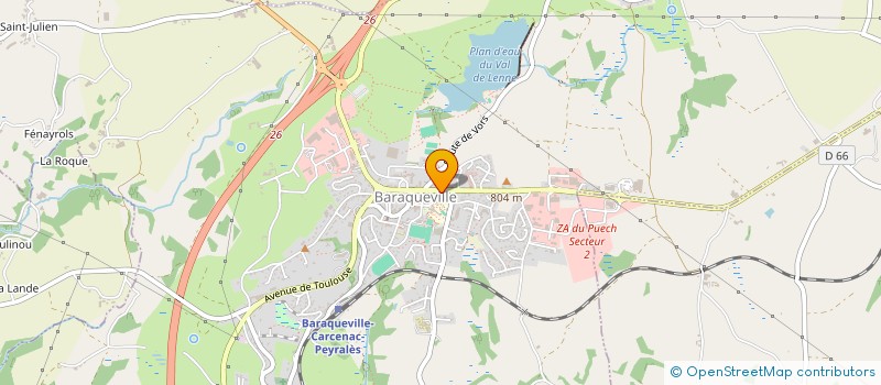 localisation de l'entreprise SARL ESPACE SANTE CONFORT  BARAQUEVILLE