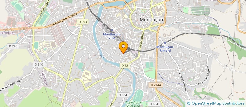 localisation de l'entreprise SARL ESPACE SECURITE à MONTLUCON