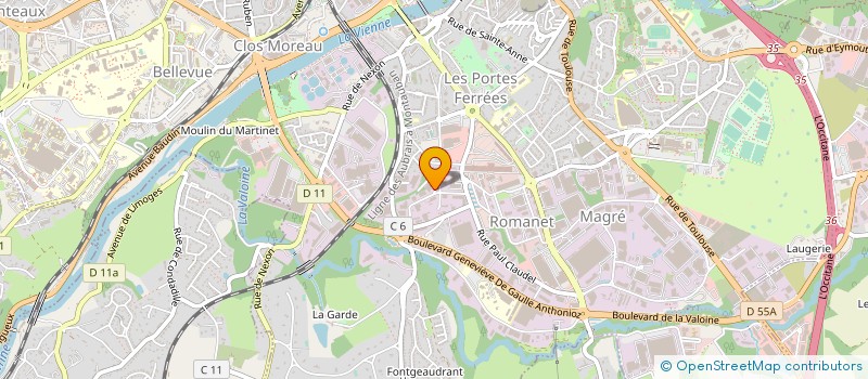 localisation de l'entreprise SARL ESPACE TOURCOING à LIMOGES
