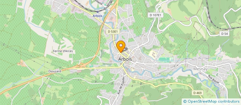 localisation de l'entreprise SARL ESPACE VIDEO à ARBOIS