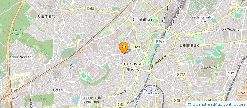 localisation de l'entreprise SARL ESPACE VIDEO à FONTENAY-AUX-ROSES