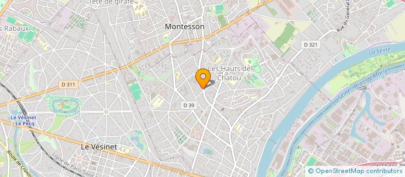 localisation de l'entreprise SARL ESPACES 4 ROUES à CHATOU