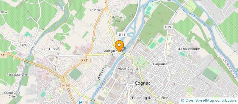 localisation de l'entreprise SARL ESPINHO à COGNAC