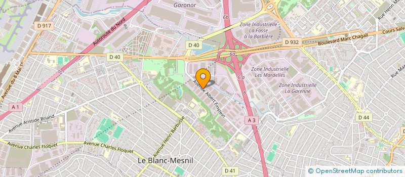 localisation de l'entreprise SARL ESPOIR  LE BLANC-MESNIL