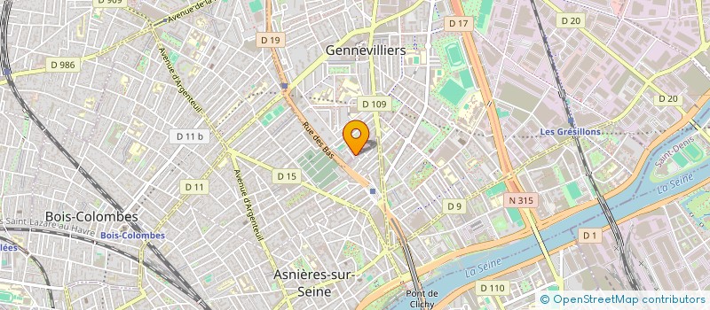 localisation de l'entreprise SARL ESPOIR SALON DE THE  GENNEVILLIERS