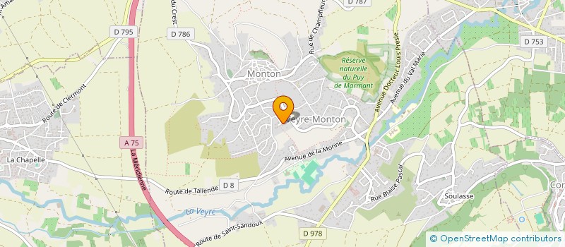 localisation de l'entreprise SARL ESPY à VEYRE-MONTON