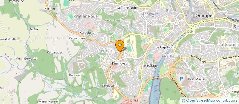 localisation de l'entreprise SARL ESRA à QUIMPER