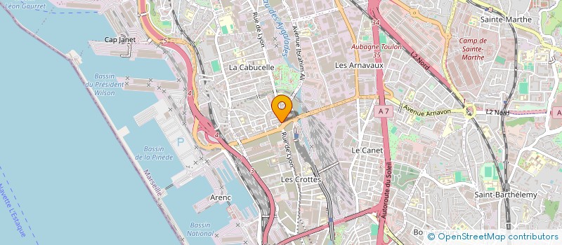 localisation de l'entreprise SARL ESSAFA à MARSEILLE
