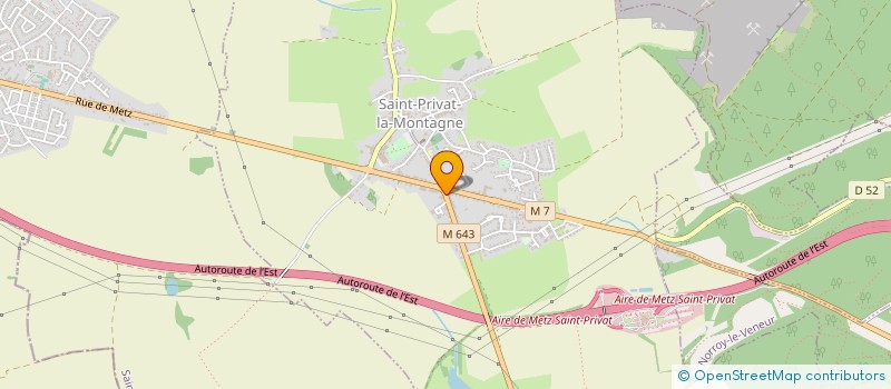 localisation de l'entreprise SARL EST TOITURE  SAINT-PRIVAT-LA-MONTAGNE