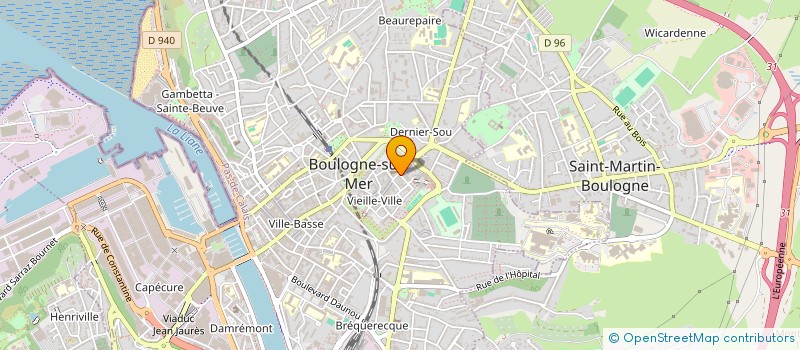 localisation de l'entreprise SARL ESTAMINET DU CHATEAU  BOULOGNE-SUR-MER