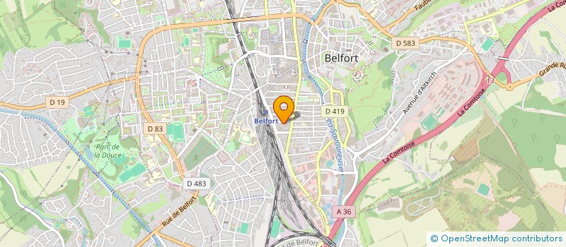 localisation de l'entreprise SARL ESTB  BELFORT