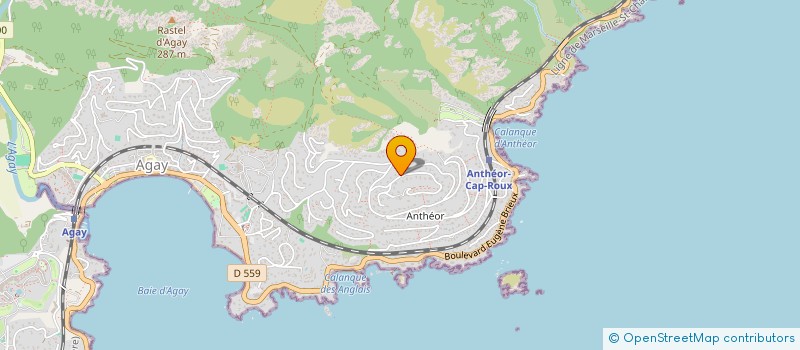 localisation de l'entreprise SARL ESTEREL RESTAURATION  SAINT-RAPHAEL