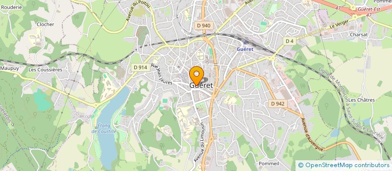 localisation de l'entreprise SARL ESTEVE OPTICIEN à GUERET