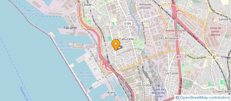 localisation de l'entreprise SARL ESTHETIQUE AUTO à MARSEILLE