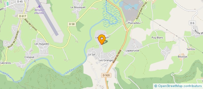 localisation de l'entreprise SARL ESTIVAL à ARPAJON-SUR-CERE