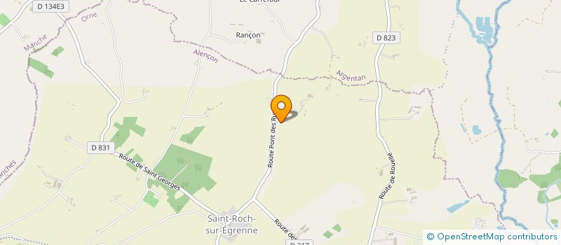 localisation de l'entreprise SARL ETA DU HAMEAU BOUVET à SAINT-ROCH-SUR-EGRENNE