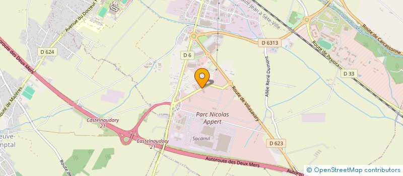 localisation de l'entreprise SARL ETABLISSEMENT MARTINOLI  CASTELNAUDARY