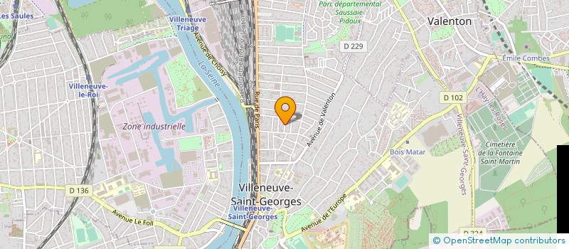 localisation de l'entreprise SARL ETABLISSEMENT MATTER  VILLENEUVE-SAINT-GEORGES