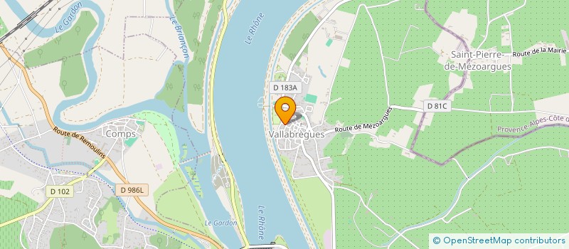 localisation de l'entreprise SARL ETABLISSEMENT MONLEAU  VALLABREGUES