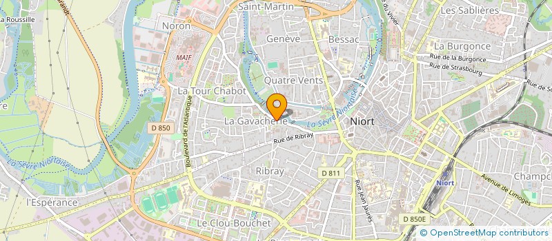 localisation de l'entreprise SARL ETABLISSEMENTS A.G.C.O à NIORT
