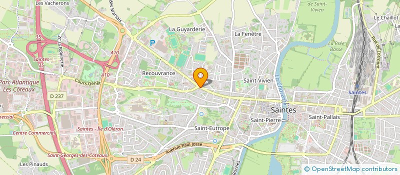 localisation de l'entreprise SARL ETABLISSEMENTS AVON  SAINTES