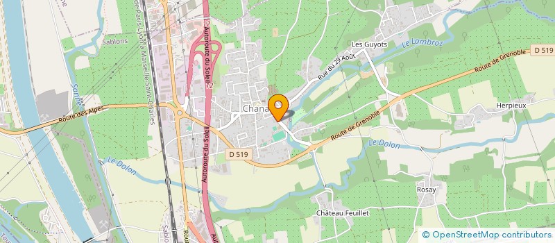 localisation de l'entreprise SARL ETABLISSEMENTS BOULAY  CHANAS