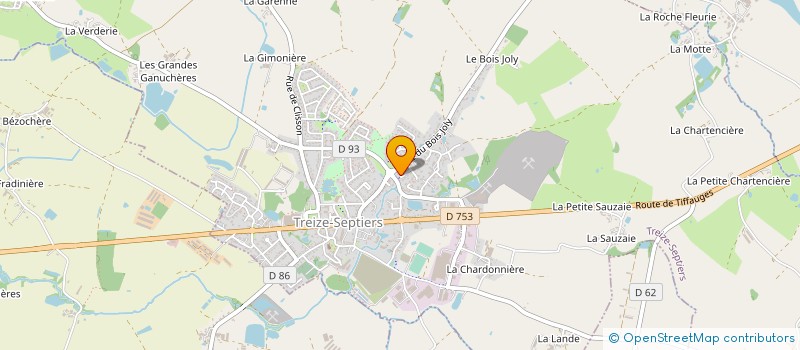 localisation de l'entreprise SARL ETABLISSEMENTS BOUSSEAU à MONTAIGU-VENDEE