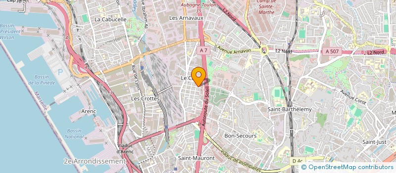 localisation de l'entreprise SARL ETABLISSEMENTS CARUSO à MARSEILLE