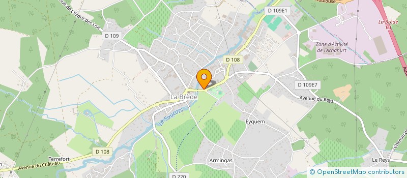 localisation de l'entreprise SARL ETABLISSEMENTS DEPERE à LA BREDE