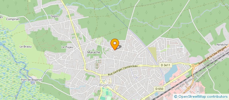 localisation de l'entreprise SARL ETABLISSEMENTS DUPY  BIGANOS