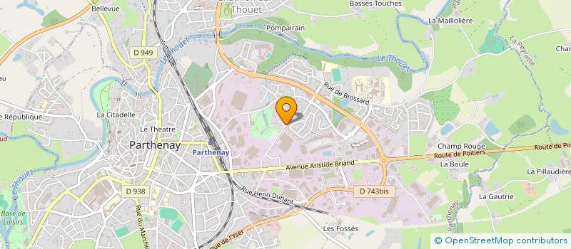 localisation de l'entreprise SARL ETABLISSEMENTS GEHAN ET FILS à PARTHENAY