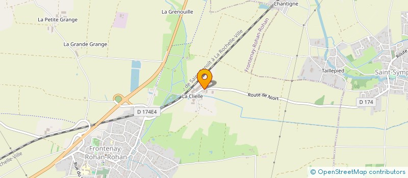 localisation de l'entreprise SARL ETABLISSEMENTS J B STORES  FRONTENAY-ROHAN-ROHAN