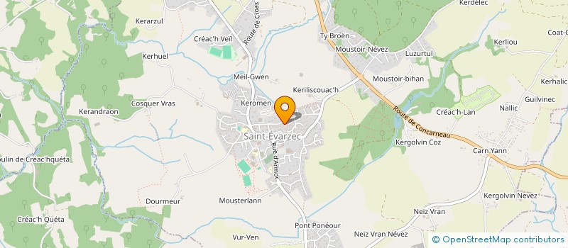 localisation de l'entreprise SARL ETABLISSEMENTS JOURDAIN  SAINT-EVARZEC