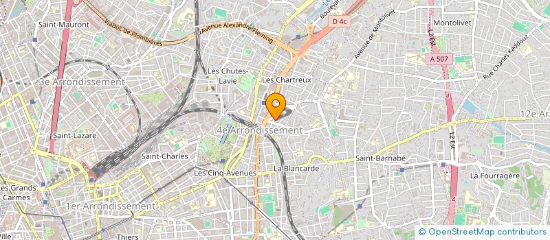 localisation de l'entreprise SARL ETABLISSEMENTS L. PICCONE ET FILS à MARSEILLE