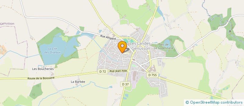 localisation de l'entreprise SARL ETABLISSEMENTS LUMINEAU  LES LANDES-GENUSSON