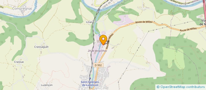 localisation de l'entreprise SARL ETABLISSEMENTS M. PRIVAT à SAINT-GEORGES-DE-LUZENCON