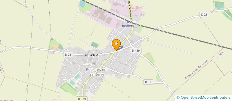 localisation de l'entreprise SARL ETABLISSEMENTS POIGNET à ROSIERES-EN-SANTERRE