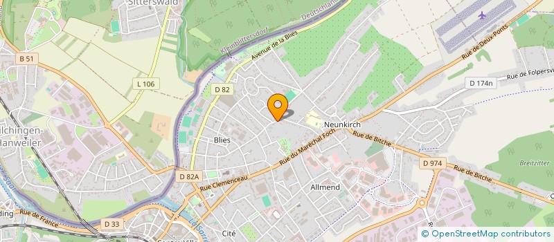 localisation de l'entreprise SARL ETABLISSEMENTS SCHNEIDER à SARREGUEMINES