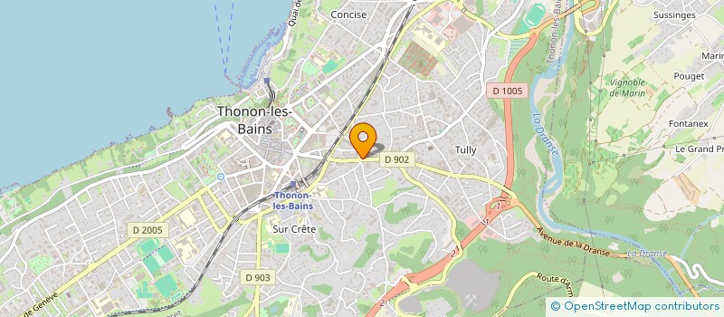 localisation de l'entreprise SARL ETABLISSEMENTS VUAGNOUX à THONON-LES-BAINS