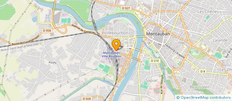 localisation de l'entreprise SARL ETANCH' 2.B.  MONTAUBAN