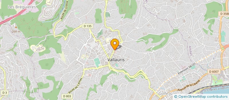 localisation de l'entreprise SARL ETAP  VALLAURIS