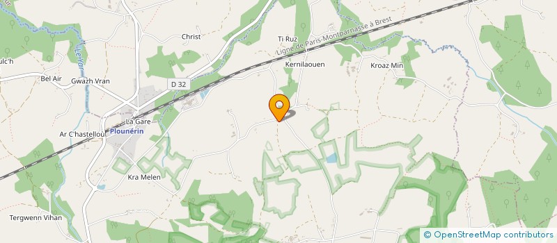 localisation de l'entreprise SARL ETAR DUVAL  PLOUNERIN