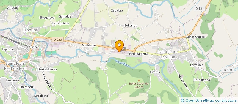 localisation de l'entreprise SARL ETCHEVERRY EQUIPEMENTS  SAINT-JEAN-LE-VIEUX