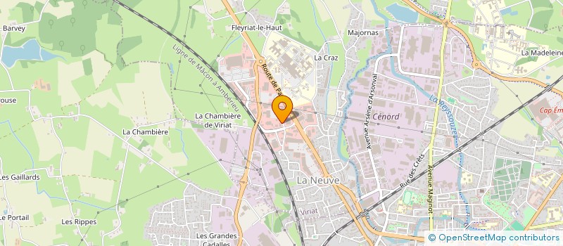 localisation de l'entreprise SARL ETEVE HELLEBOUT à VIRIAT