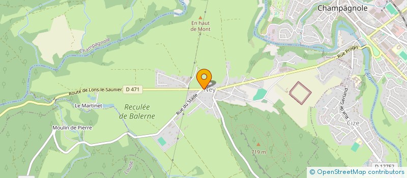 localisation de l'entreprise SARL ETHIEVANT à NEY