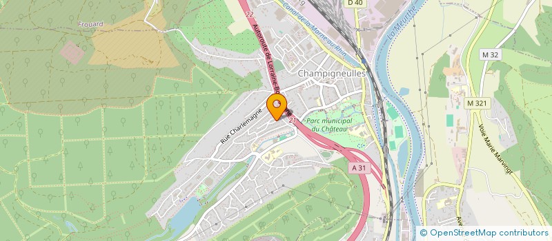 localisation de l'entreprise SARL ETM  CHAMPIGNEULLES