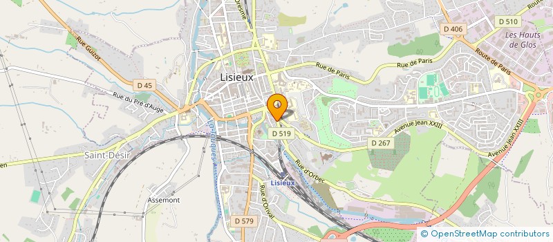 localisation de l'entreprise SARL ETOFFE ET CONFECTION à LISIEUX