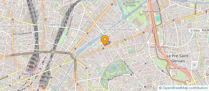 localisation de l'entreprise SARL ETOIE.BAT  PARIS