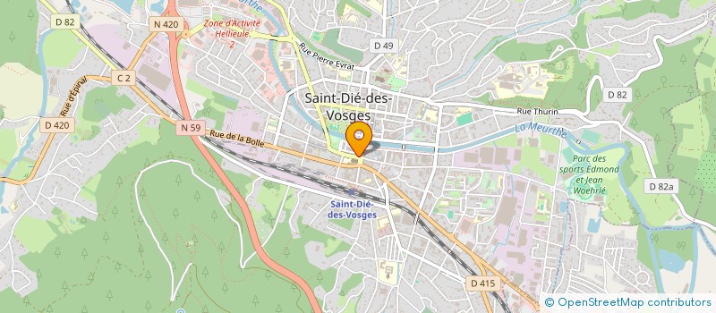 localisation de l'entreprise SARL ETOILE  SAINT-DIE-DES-VOSGES