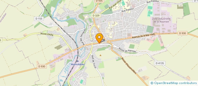 localisation de l'entreprise SARL ETOILE à MONTDIDIER